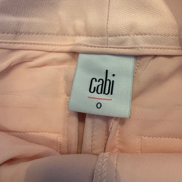 CAbi Grace Trouser Pants Pink Size 0 Side Slit Style 5678 - Picture 2 of 3
